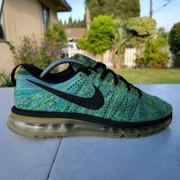 Nike Mens Flyknit Airmax 620469-009 Green Tranquil main image 7